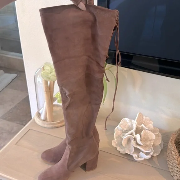 Stuart Weitzmen over-knee boots Suede - Picture 4 of 9